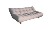Meubletmoi Canapé Greige Gris/Beige 3 Places Convertible lit - Banquette système Facile clic-clac - Moelleux et Confortable - Maya
