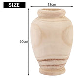 Ticarus Vase Decoratif Vase en Bois Massif pour Décoration de Table de Salon - Vase pour Pampa Fleurs en Bouteille - Ornement de la Maison