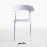 Bureau en Plastique Chaise Klaxon avec Dossier Dining Chair Hôtel Négociation Chaise D'extérieur Chaise De Loisirs, Stable Et Durable 4 Pack,Rouge