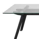 Marque Amazon - Movian Moiry - Table basse en verre trempé, 60 x 120 x 40 cm