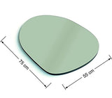 Gozos Denia Miroir Murale | Asymétrique Miroir | Objet Décoratif pour Les Murs | Idéal comme Objet de Décoration en Salon, Salle de Bain, Miroir Maquillage | 75 x 55 x cm