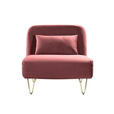 Bedz Banquette bz 1 Place - Velours Rose thé - Vintage - l 85 x p 90 cm