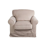 Paris Prix - Fauteuil Design romuald 102cm Beige