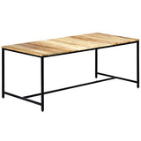 vidaXL Bois de Manguier Massif Brut Table à Dîner Table de Salle à Manger Table de Cuisine Table de Repas Table à Manger Maison Intérieur 180x90x75 cm