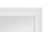 Rococo by Casa Chic - Grand Miroir Rectangulaire - Style Baroque Shabby Chic - 90x60 cm - Blanc Mat