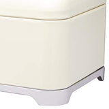 KitchenCraft Lovello Boîte à Pain en Acier, 42 x 22 x 18 cm, Couleur Crème