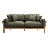 Miliboo Canapé scandinave 3 Places déhoussable Kaki KYO