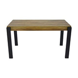 ZONS Table de Salle à Manger 4 à 6 Personnes, Bois et Noir,