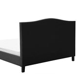 Beliani - Lit - Montpellier - 180 x 200 cm, en Tissu, Gris