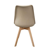 Krok Wood Oliver Chaise de Salle à Manger pour Salon, Bureau, Design Classique, Pieds en Bois de hêtre Massif (Beige, 2)
