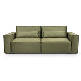Siblo Canape Lit 3 Places - Valeria Collection Meubles de Salon - Confortable Canapé Convertible - Canapé 3 Places - Vert Clair - 249x111x90cm