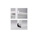Gartentraum Chaise Longue de Jardin avec Roues et Dossier réglable - Chaise Longue Spirabilis/Blanc
