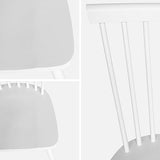 Alice's Home - Lot de 2 chaises Blanches à barreaux en Bois d'hévéa. Romie. L 50.8 x P 44.2 x H 90cm. Livraison Offerte. Garantie 2 Ans. Meilleur Prix Garanti !