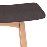 vidaXL 2X Tabourets de Bar Chaises de Comptoir Sièges de Comptoir Chaises de Bar Tabourets de Pub Sièges de Salle à Manger Cuisine Marron Tissu