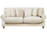 Beliani - Canapé 3 Places - Eike - Velours, Beige