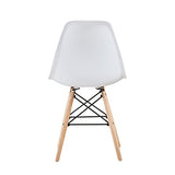 Lot de 4 chaises au Design Moderne de Style scandinave, Lia par MCC (Blanc)