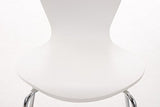 CLP Chaise Empilable Calisto en Bois - Assise Ergonomique - Chaise de Salle d’Attente en Bois Chaise, Hauteur Assise 45 cm -Couleurs au Choix: Blanc