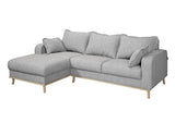 MASSIVMOEBEL24.DE Canapé d'angle (Gris Clair) - Inspiration scandinave - BJÖRN