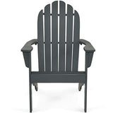 Costway Chaise de Jardin Extérieur Adirondack en Bois Résistant aux Intempéries avec Dossier Incurvé Charge Max. 170KG pour Jardin/Patio/Pelouse et Terrasse