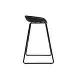 Miliboo Tabourets de Bar Design Noirs H75 cm (Lot de 2) Pebble