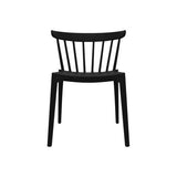 ZONS Lot de 2 Chaise Salle a Manger scandinave Noir Ampilable