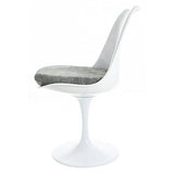 Eero Saarinen Chaise Tulipe Gris Blanc Et Soumise Style