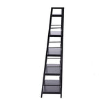 Homcom Étagère bibliothèque Style Industriel incliné 5 Niveaux 70L x 35l x 150H cm Noir