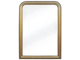 Vente-unique - Miroir Style Vintage en Bois de Paulownia Heloise - L. 80 x H. 110 cm - Doré Effet Laiton