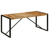 vidaXL Table de Salle à Manger Table à Dîner Table de Repas Meuble de Salle à Manger Cuisine Maison Intérieur Bois de Récupération Massif 180 cm