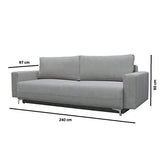 E-MEUBLES Canapé lit Convertible Salon Relax Noveau scandinave Design Revêtement de Canapé Melisa (Rose)