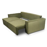 Siblo Canape Lit 3 Places - Valeria Collection Meubles de Salon - Confortable Canapé Convertible - Canapé 3 Places - Vert Clair - 249x111x90cm