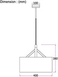 Suspensions Lustre lampe Abat-jour à tambour rond lustre en tissu abat-jour en bois suspension au plafond lampe suspendue for chambre enfants chambre loft salon cuisine luminaire ( Color : White )