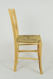 t m c s Tommychairs - Set 2 chaises Cross pour Cuisine, Bar et Salle à Manger, Robuste Structure en Bois de hêtre peindré en Couleur Naturelle et Assise en Paille