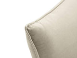 Milo Casa Velours Méridienne Droite, Elio, 1 Place, Beige, 170x84x97
