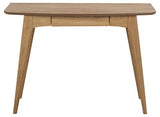 AC Design Furniture Konrad Table de Bureau, H : 74 x L : 105 x P : 45 cm, Chêne huilé et plaqué chêne, 1 pce