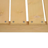 Outsunny Banc de Jardin 2 Places Style Rural Chic Assise à Lattes dim. 110L x 38l x 35H cm Bois de Sapin pré-huilé