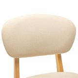 Chusui Lot de 2 tabourets de bar, bar, bar Stools, chaise de comptoir, tabouret de comptoir, tabouret de comptoir, tabouret de cuisine, accessoires de bar, tissu crème