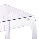 Damiware Spirit Table d'Appoint Table Basse | Acrylique Ghost | 39,5 x 39,5 cm | Transparent | Meuble d’appoint | Table Basse Salon | Table Basse plexi Transparent