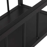 WOLTU 1 X Table de Bar avec 2 tablettes + 2 X Tabourets de Bar Structure en métal Plateau en MDF,Noir BT25sz+BH130sz-2