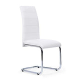 IDMarket - Lot de 4 chaises MIA Blanches pour Salle à Manger