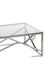 Santiago Pons - Table Basse Verre et Chrome Cristal