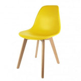 MATHI DESIGN Pop - Chaise Couleur Pieds Bois
