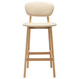 Chusui Lot de 2 tabourets de bar, bar, bar Stools, chaise de comptoir, tabouret de comptoir, tabouret de comptoir, tabouret de cuisine, accessoires de bar, tissu crème