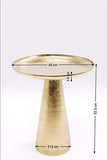 Kare 83466 Plateau Uno Table d'appoint en Laiton Doré Taille Unique 45 cm