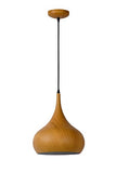 Lucide WOODY - Suspension - Ø 30 cm - Bois
