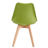 mcc direct Lot de 2 chaises de salle à manger, de cuisine, de bureau, design Eva (vert)