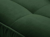 Interieurs 86 Canapé Velours, Triomphe, 3 Places, Vert Bouteille, 216x98x85