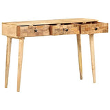 vidaXL Bois de Manguier Massif Table Console Table de Couloir Table d'Entrée Table sous Miroir Salon Salle de Séjour Maison Intérieur 115x35x76 cm