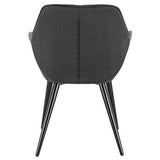 WOLTU BH231an-1,1 Chaise de Salle à Manger Moderne Chaise de Cuisine en Tissu Scientifique et métal,Anthracite