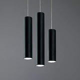 L+ Lustre de cuisine moderne, spot led plafond, en métal, forme cylindre, GU10, plafond H60 cm, diamètre 6 cm